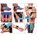 Fita Kinesio Bandagem Elástica 5cmx5m Tape Fisioterapia Adesiva Alivia a Dor Lesão Atleta
